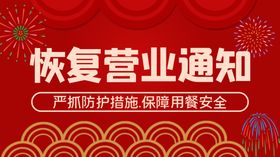 恢复营业通知