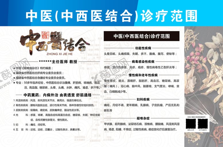 编号：43179009172332160328【酷图网】源文件下载-中医(中西医结合)诊疗范围
