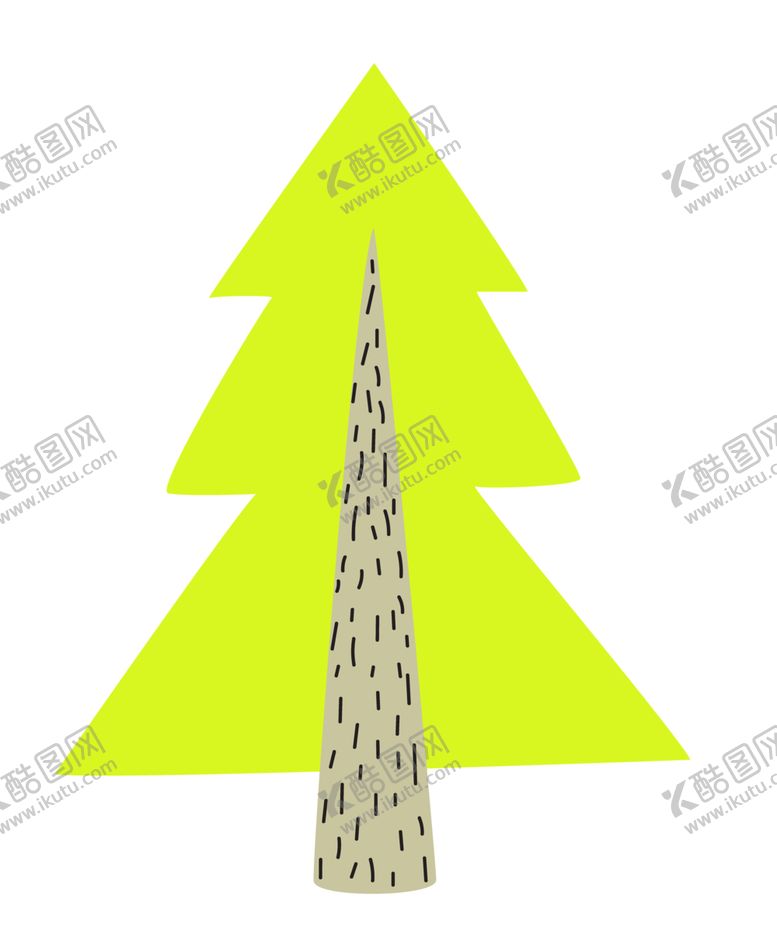 编号：53916509100045049025【酷图网】源文件下载-卡通圣诞树