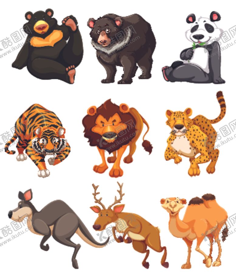 编号：48752309161056061767【酷图网】源文件下载-矢量动物素材