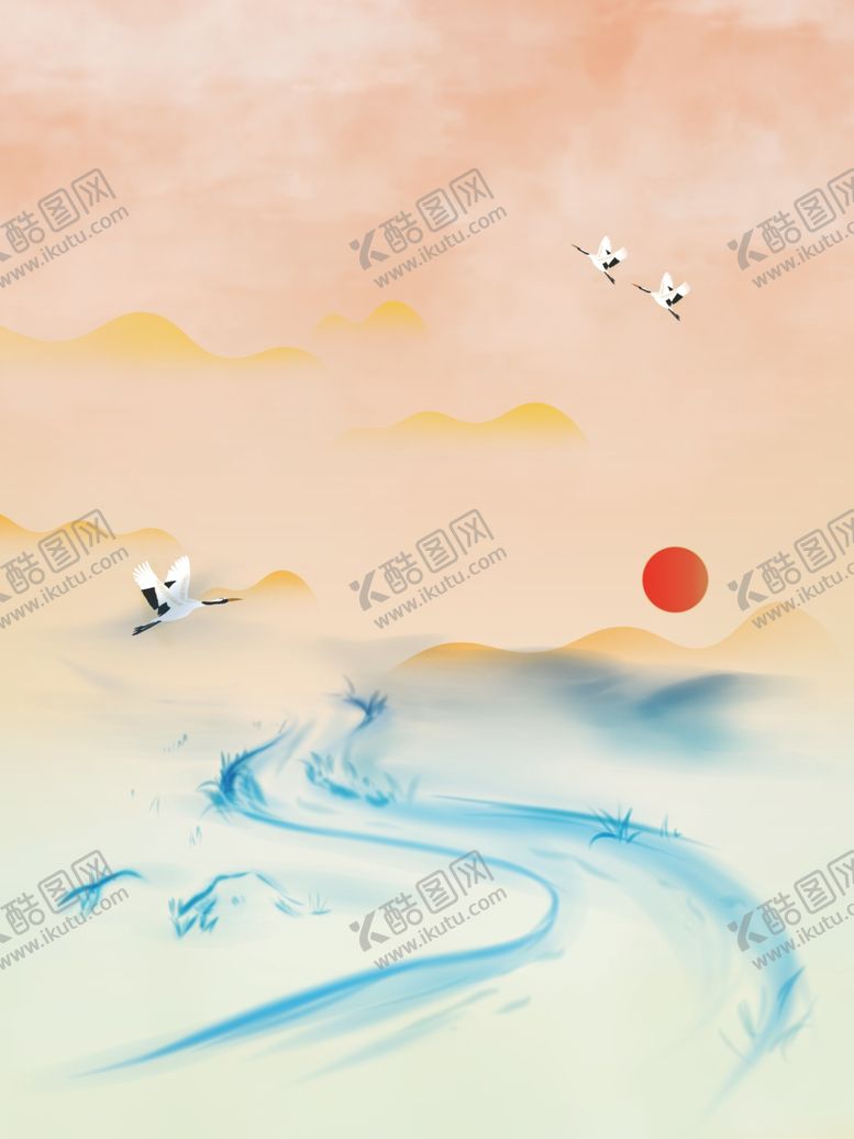 编号：79544511260031484817【酷图网】源文件下载-国潮背景中式国风传统文化