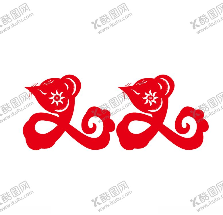 编号：55921110091201401482【酷图网】源文件下载-鼠年剪纸风格