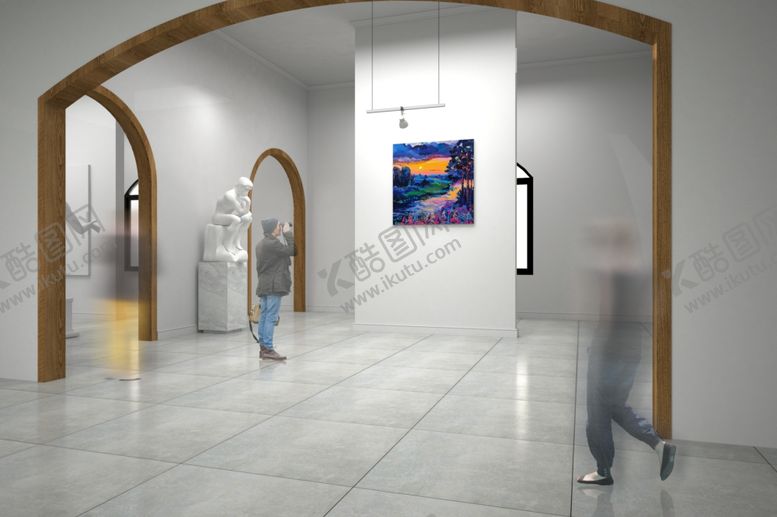 编号：63588406232344305495【酷图网】源文件下载-画展场景样机