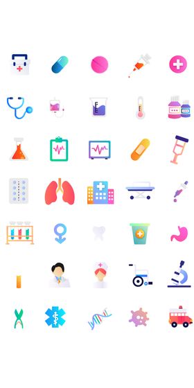 医疗类icon图标