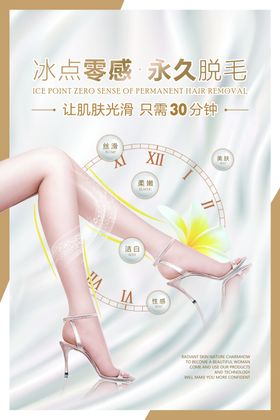 脱毛活动宣传海报