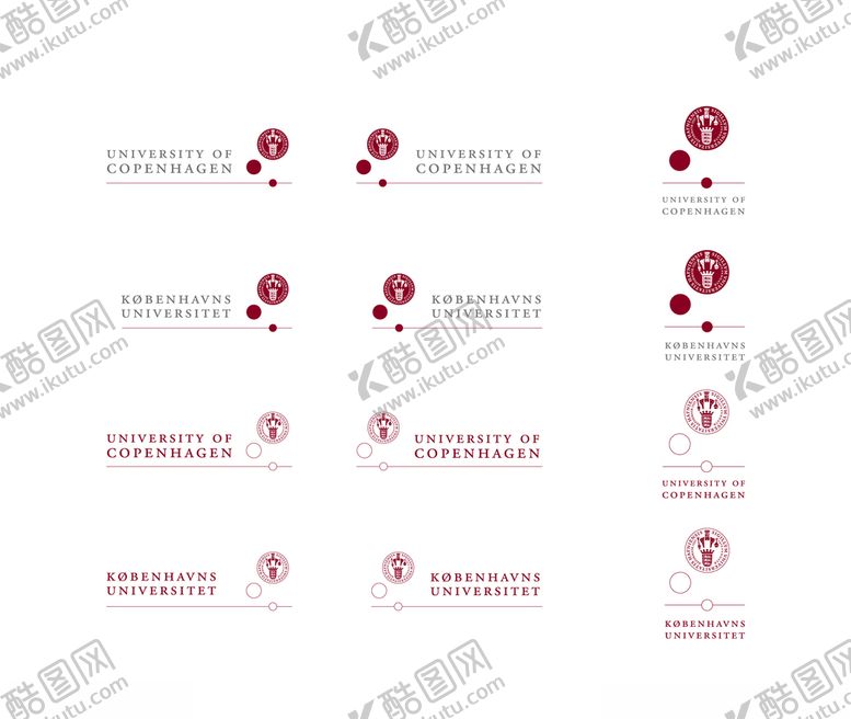编号：45452410230125069330【酷图网】源文件下载-丹麦哥本哈根大学校徽新版