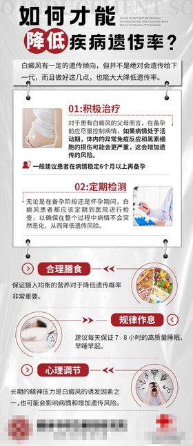 降低遗传知识常识医疗科普海报