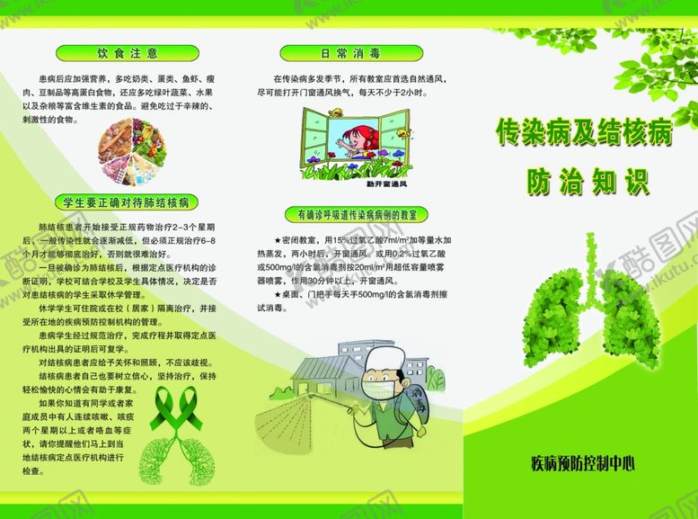 编号：84656910251306355253【酷图网】源文件下载-传染病及结核病知识宣传册