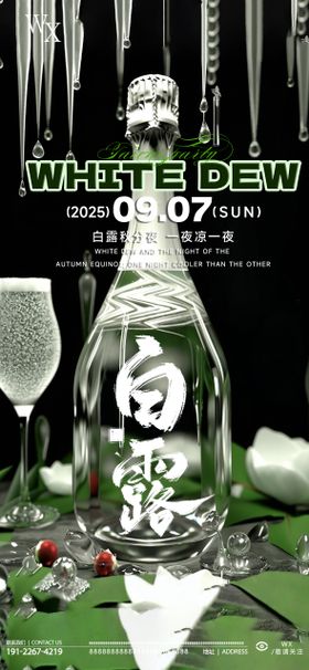 白露酒吧海报