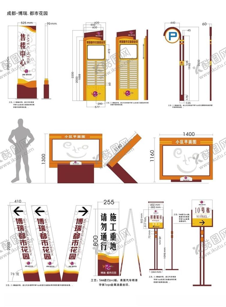 编号：15941104021559304064【酷图网】源文件下载-导视系统指示牌