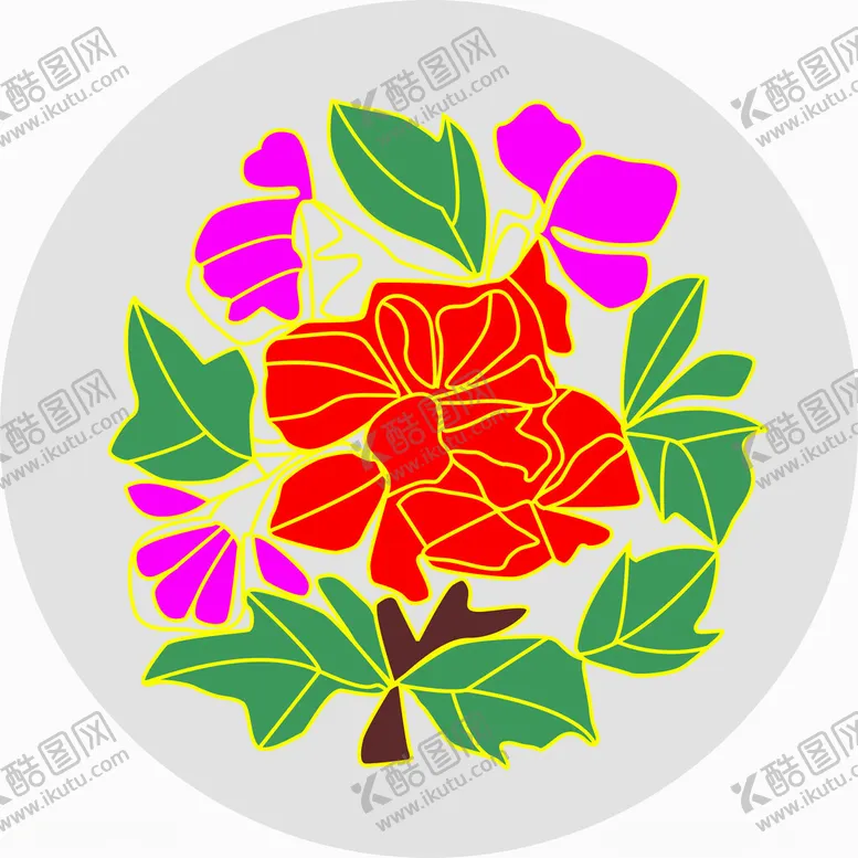 编号：60145102110708096639【酷图网】源文件下载-手绘矢量图插画简笔画24节气花