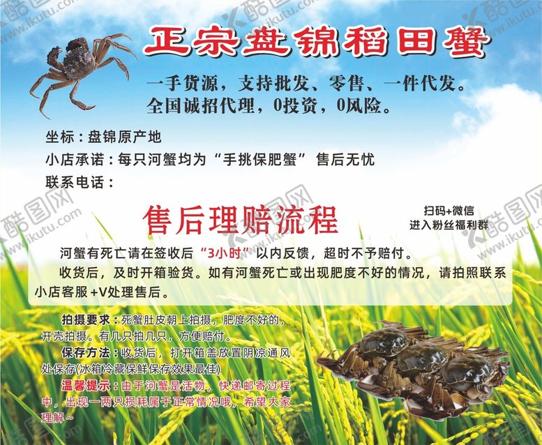 编号：63054210081450224856【酷图网】源文件下载-稻田蟹