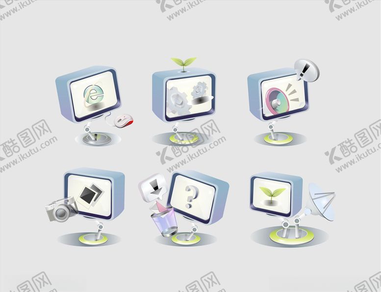 编号：12689309220745499012【酷图网】源文件下载-矢量电脑显示屏