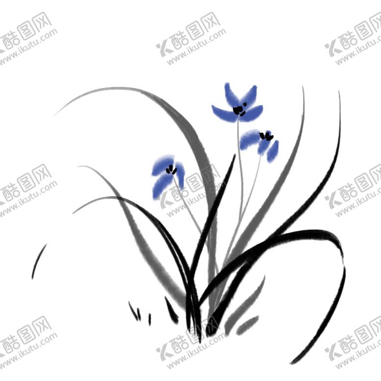 编号：75651510120230272777【酷图网】源文件下载-兰花中国风元素素材png