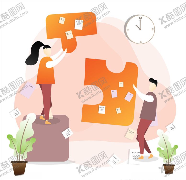 编号：64624707050155331883【酷图网】源文件下载-生活人物插画