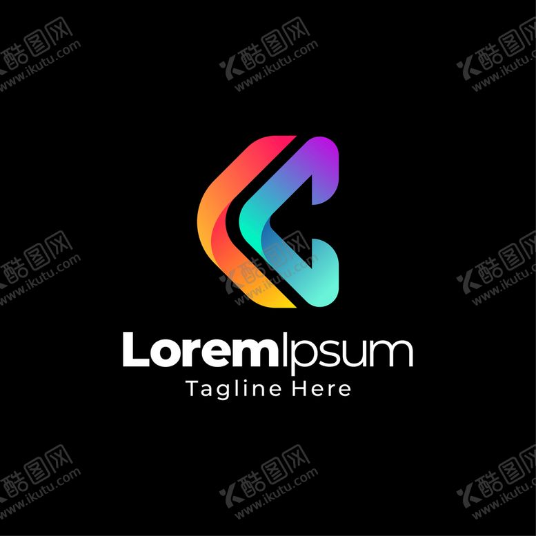 编号：83075909210252153156【酷图网】源文件下载-立体渐变logo 