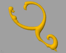 CAD装饰小品3D模型浮雕墙面作