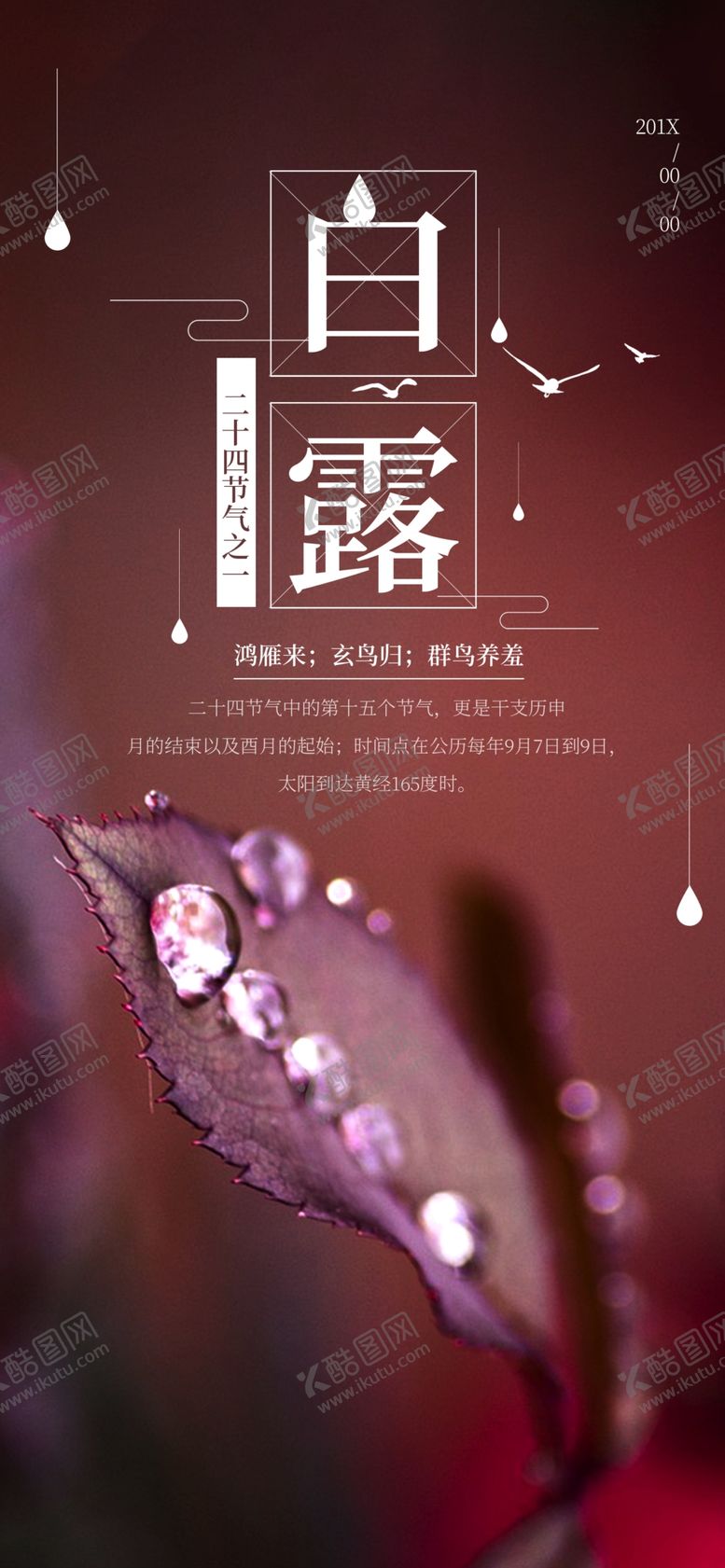 编号：58480809190146144187【酷图网】源文件下载-白露