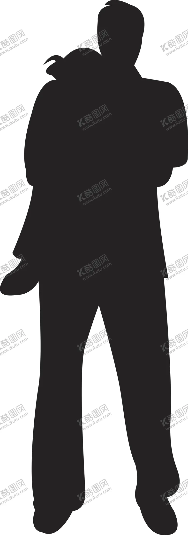编号：44873704172356328679【酷图网】源文件下载-一家人剪影