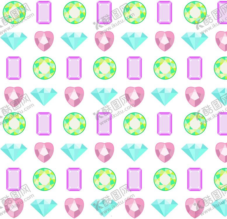 编号：36986809262145122156【酷图网】源文件下载-创意宝石装饰图案