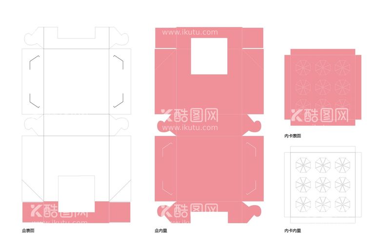 编号：05718910012340444719【酷图网】源文件下载-蛋糕盒子刀版