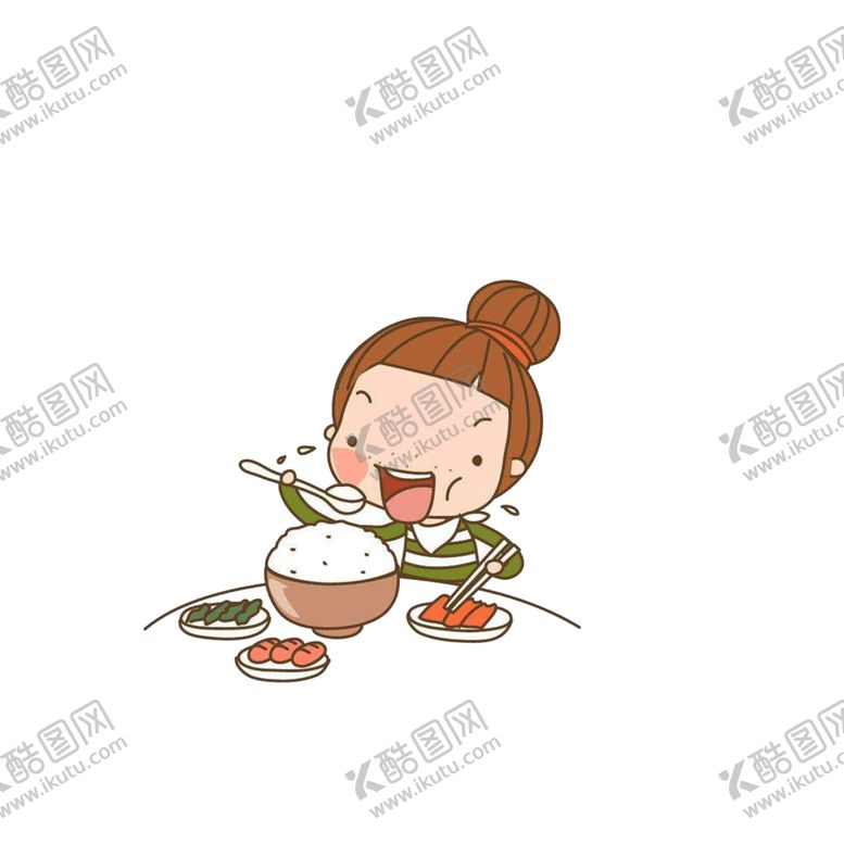 编号：58584801270451172231【酷图网】源文件下载-吃饭的小孩
