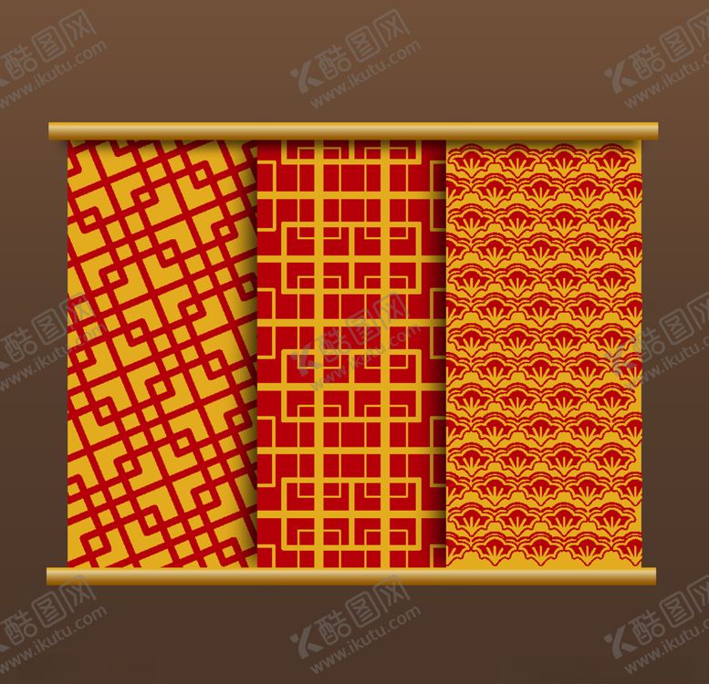 编号：58152009191118155978【酷图网】源文件下载-中国传统矢量底纹元素