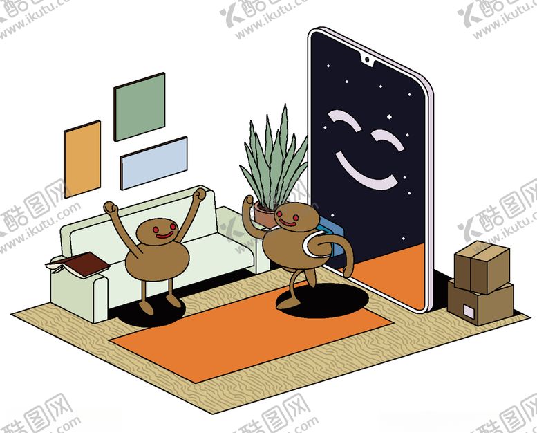 编号：24694709270326274285【酷图网】源文件下载-手绘时尚抽象插画