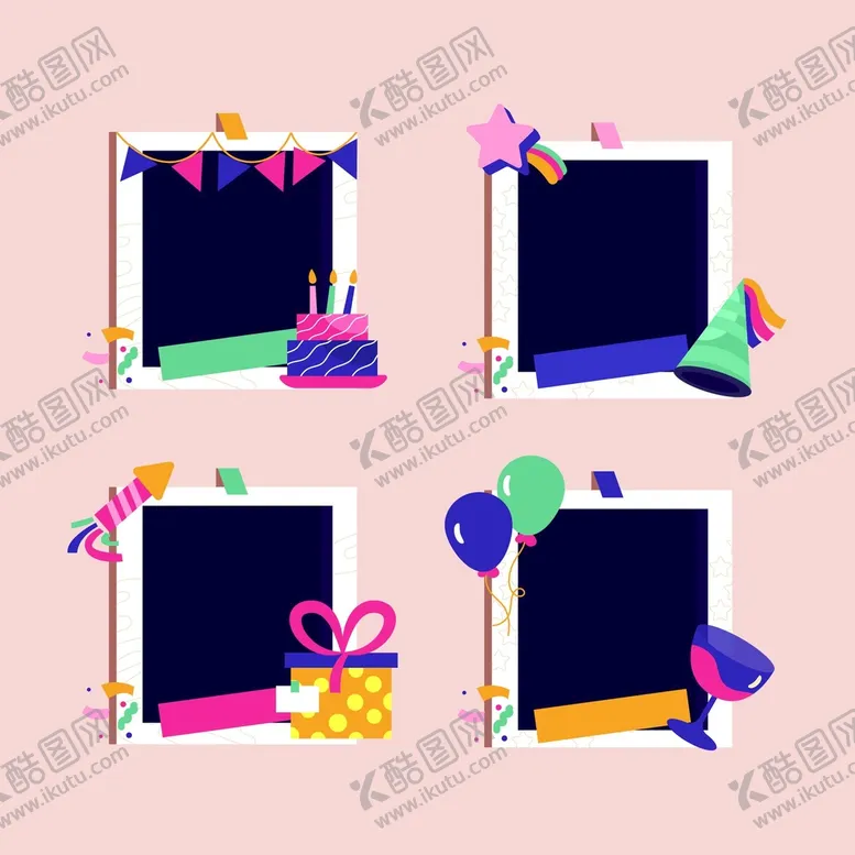 编号：04967109171519450897【酷图网】源文件下载-生日照片框