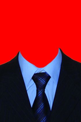 西装证件照模板