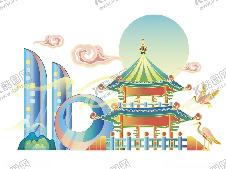 编号：70628401261653259529【酷图网】源文件下载-城市建筑厦门双子塔地标