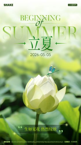 立夏节气海报