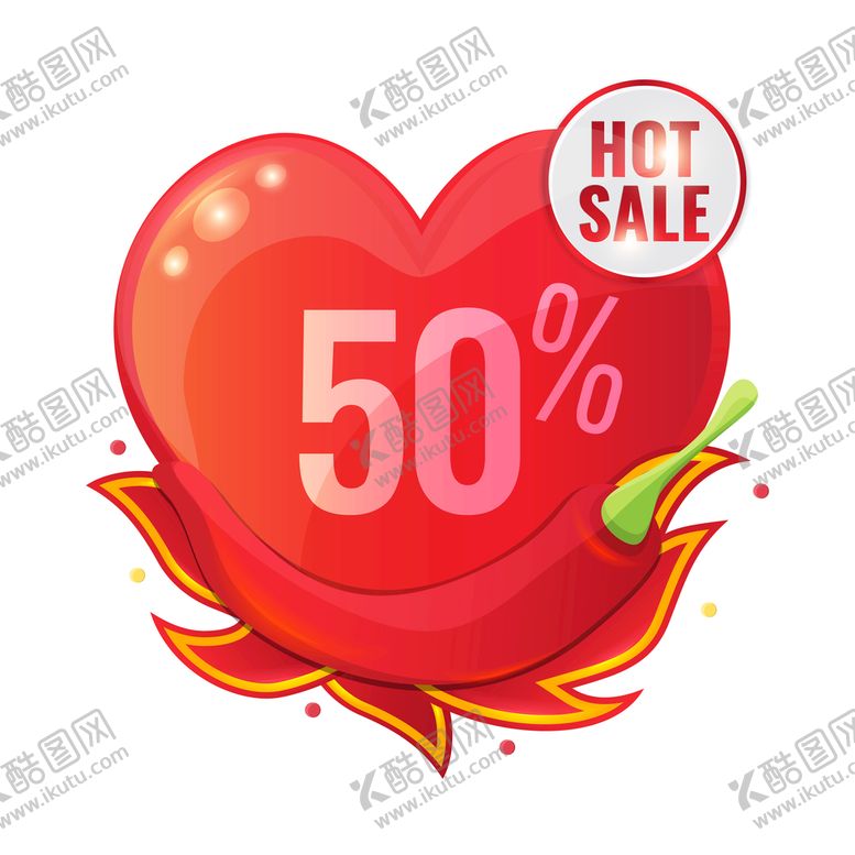 编号：52604810091017480649【酷图网】源文件下载-火热情人节促销热卖素材