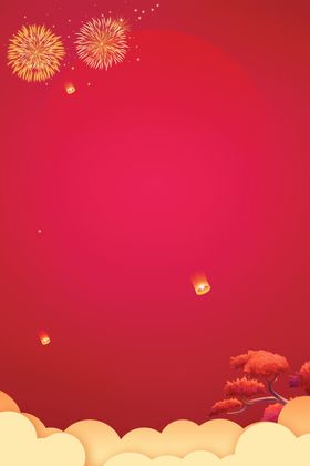 红色海报背景展板背景