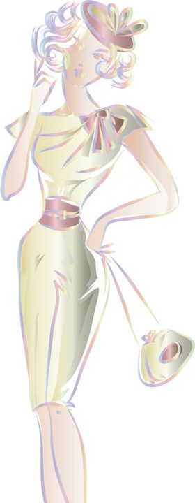 插画美女