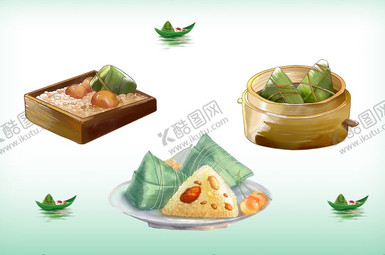 编号：17269310081233010953【酷图网】源文件下载-手绘粽子