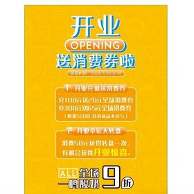 开业海报