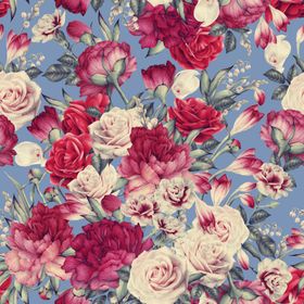 复古花卉布料纹理