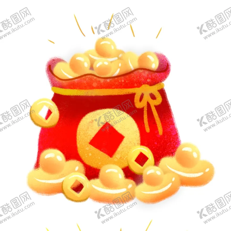 编号：27485404212336074832【酷图网】源文件下载-元宝福袋插画