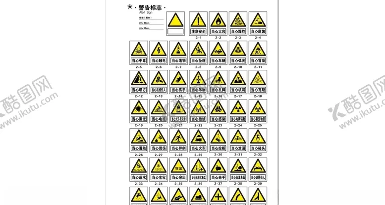 编号：29834309150834275463【酷图网】源文件下载-矢量警告标志