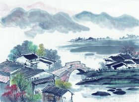 山水画 水墨山水  国画图片 