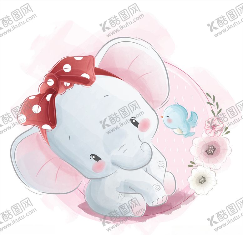 编号：91893310311218461092【酷图网】源文件下载-卡通小象