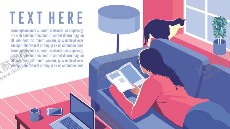 编号：28861809270700145002【酷图网】源文件下载-女孩插画