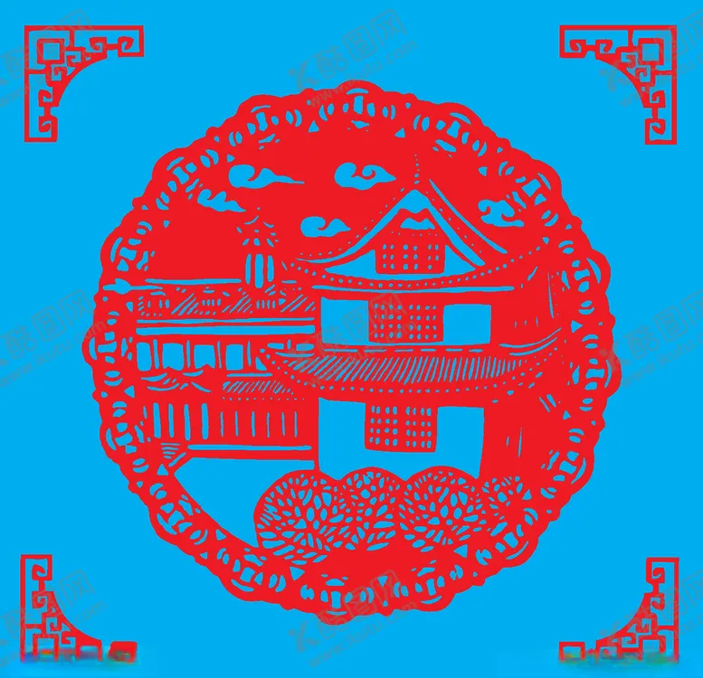 编号：96192909121746013801【酷图网】源文件下载-风雅沙坪坝剪纸