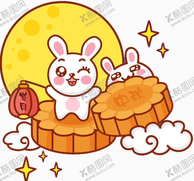 编号：54859111251701186486【酷图网】源文件下载-中秋玉兔月饼