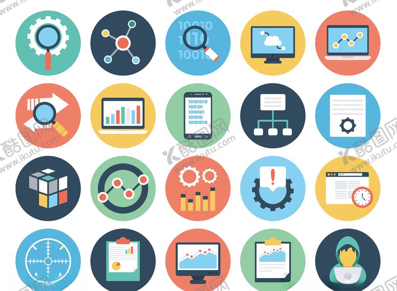 编号：43702109261956002840【酷图网】源文件下载-商务办公图标