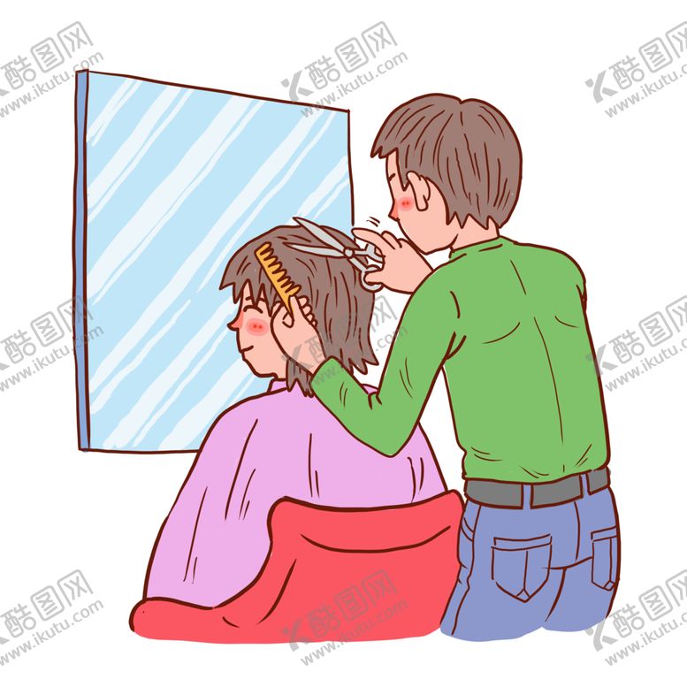 编号：86904209272225237134【酷图网】源文件下载-理发