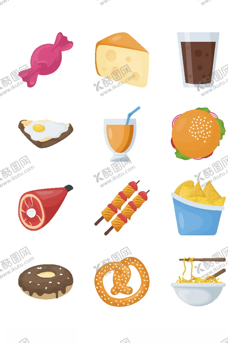 编号：12813005070009507409【酷图网】源文件下载-饮食图标