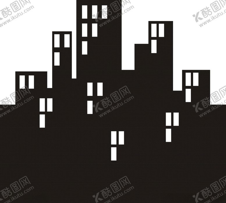 编号：53202007091051367763【酷图网】源文件下载-建筑房屋剪影-10
