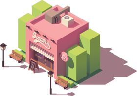 卡通城市建筑